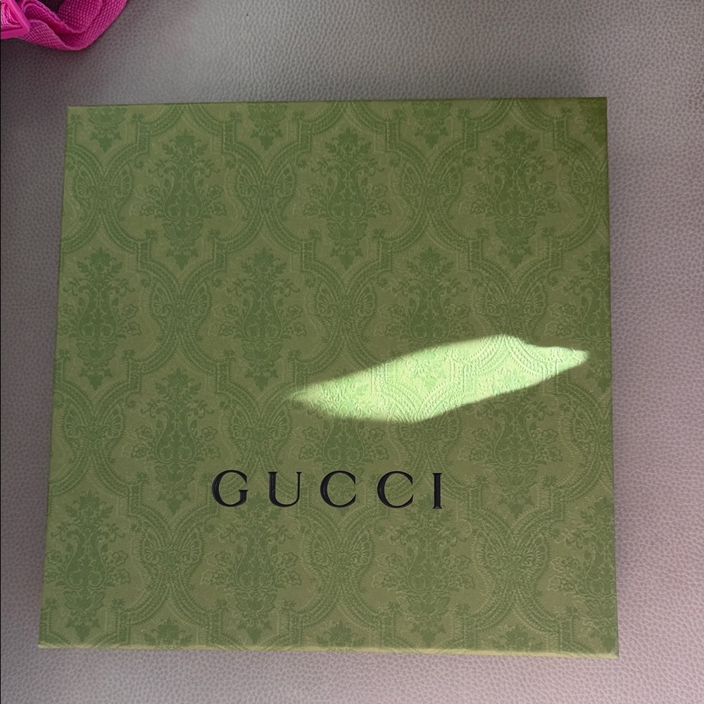Gucci Light Green Damask Logo Box